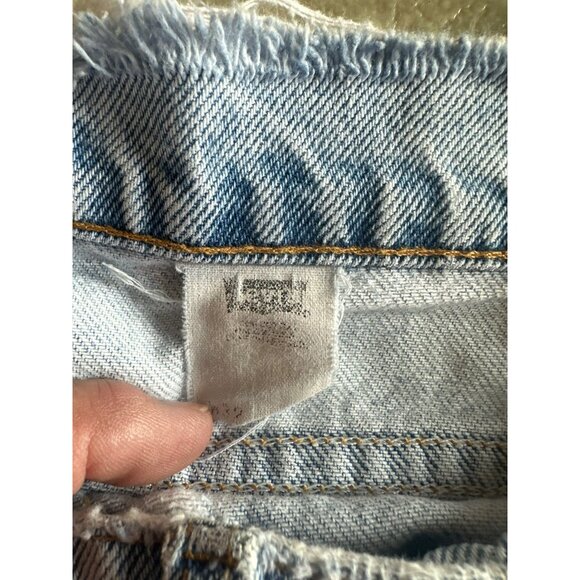 VTG Levi’s 505 Denim Shorts W32 Regular Fit USA Made 90's Jorts Light Mens Jeans - Picture 9 of 10